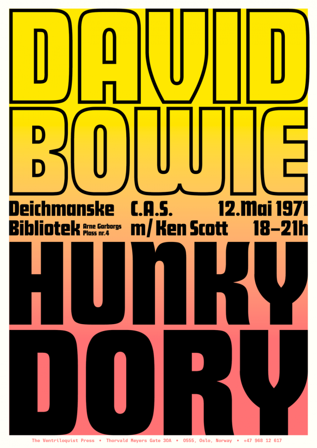 2016-05-12_CAS Oslo_David Bowie - Hunky Dory_poster