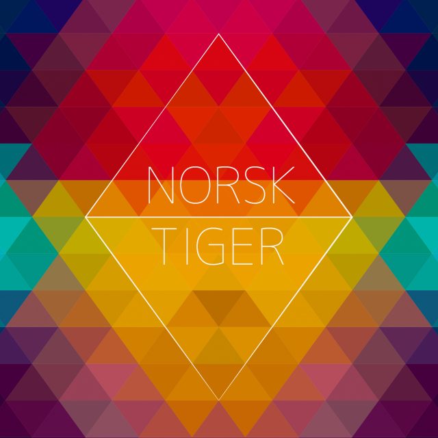 Norsk Tiger albumcover - Kjærlighetsarkitekter - design av Ingis